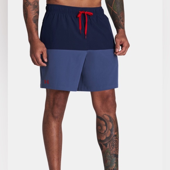 Men’s Under Armour Harbor Heritage Volley Swim Shorts - Picture 6 of 11